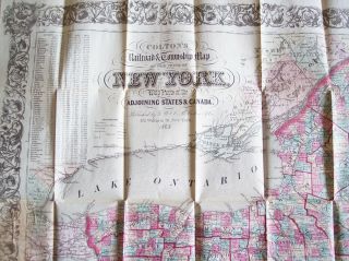 G W & C B COLTON & Co. ,  Colton ' s Township Map of the State of York,  1868 6