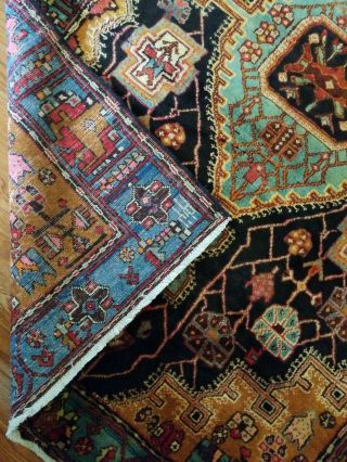 4.  10 x 7.  1 ANTIQUE BIJAR HERIZ RUG KAZAK VINTAGE SERAPI USHAK TRIBAL CAUCASIAN 12