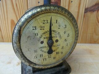 Vintage Antique Columbia Family Scale 24lbs 2