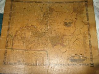 1849 Wall Map Providence Rhode Island Walling Scarce Cranston Ri Harbor