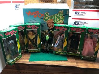 1974 Mego Wizard Of Oz Emerald City Playset With All 7 Figures In Boxes