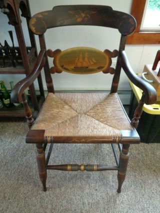 RARE Antique USS Constitution Limited Edition 275/500 Hitchcock Chair 2