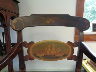 RARE Antique USS Constitution Limited Edition 275/500 Hitchcock Chair 3