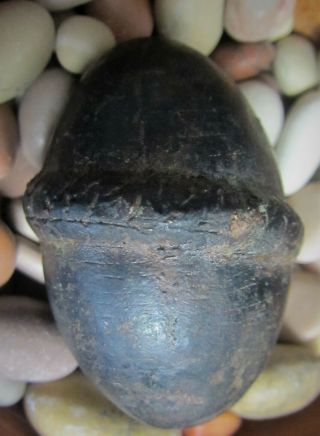 Antique Dayak Tribal cast metal alloy Shamans Serpent ritual healing egg rattle 6
