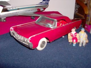 1962 Lincoln Continental Tin Vintage Japan Nomura Rosko Battery Car Rated Rare