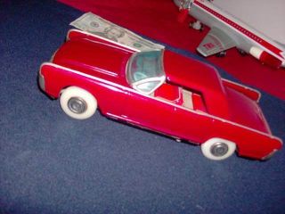 1962 Lincoln Continental Tin Vintage Japan Nomura Rosko Battery Car Rated Rare 5