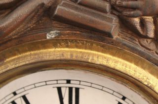 Antique Waterbury Alarm Clock Nicholas Muller Nude Woman Cherub & Dolphins 11