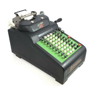 Antique RC ALLEN Model No.  66 ADDING MACHINE Vtg Hand Crank Calculator 3