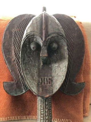 OLD African RELIQUARY FIGURE Copper Kota Mahongwe Gabon - Central Africa 6