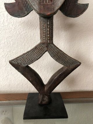 OLD African RELIQUARY FIGURE Copper Kota Mahongwe Gabon - Central Africa 7