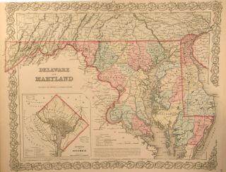 20 ANTIQUE STATE MAPS FROM 1859 COLTON ' S GENERAL ATLAS 2