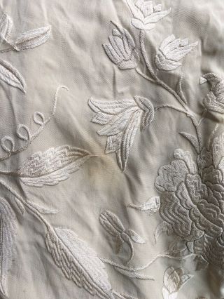 Antique Embroidered Chinese Piano Shawl 64 