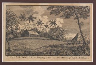 Antique 1783 Captain Cooks III Voyage William Eliss Engravings Oceanic Tattooing 3