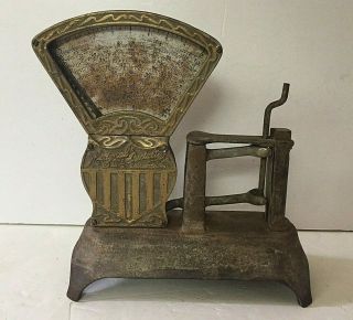 Old Antique Candy Counter Scale National Store Specialty Co Lancaster Cast Iron