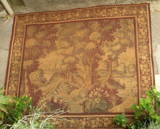 Vintage/ Antique Big Tapestry Chateau Castle Size Scarce.  2m 32 X 2m 80