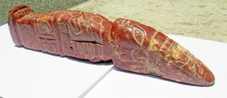 Ancient Pre - Columbian Ojuelos Jalisco Ceramic Metal Alien Artifact Atlant Statue 5