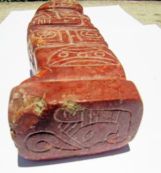 Ancient Pre - Columbian Ojuelos Jalisco Ceramic Metal Alien Artifact Atlant Statue 6