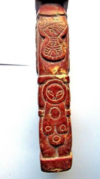Ancient Pre - Columbian Ojuelos Jalisco Ceramic Metal Alien Artifact Atlant Statue 9