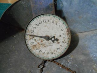 Vintage hanging scale with pan 4