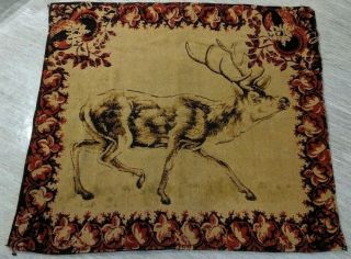 Antique Stroock Carriage Buggy Sleigh Blanket Horsehair Elk Picture (very Rare)