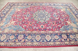 Traditional Oriental Area Rugs Hand - Knotted Wool Floral Carpet 9 x 12 STUNNING 12