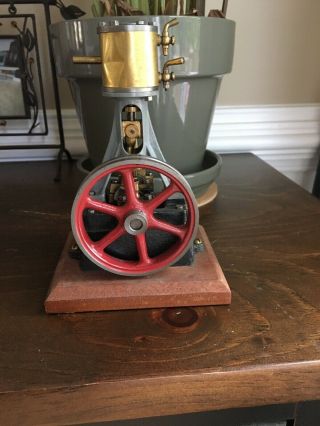 Antique Stuart vertical Model Steam Engine 7