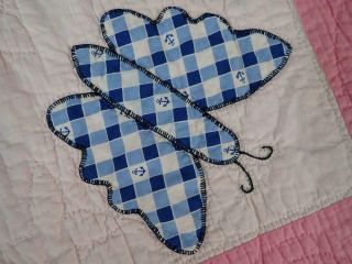 Sweet Cottage Home Vintage 30s Pink Applique Butterfly Quilt 83 