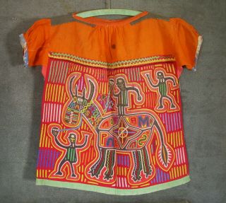 Authentic Old Kuna Mola Blouse San Blas Islands Panama Ethnographic Textile