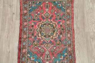 Malayer Area Rug 2x3 Wool Floral Oriental Hand - Knotted Rug RED 3