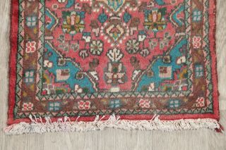 Malayer Area Rug 2x3 Wool Floral Oriental Hand - Knotted Rug RED 5