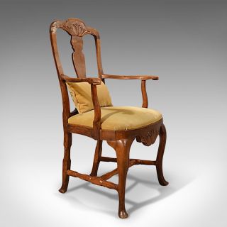 Antique Elbow Chair Large,  Oak Ash Elm,  Study Desk,  Georgian Armchair Circa 1800