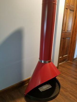 Retro Vintage Conical Sears Metal Electric Fireplace Mid Century Design