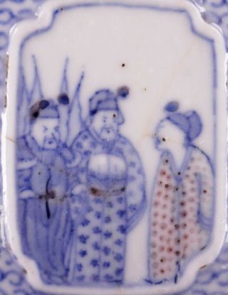 19th Century Chinese Porcelain Signed Blue & White w/ Iron Red Snuff Bottle 3