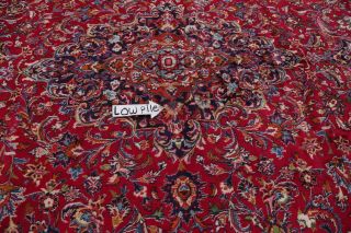 Vintage Traditional Floral RED Area Rug Hand - made Oriental Wool Carpet RED 10x13 11