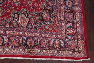Vintage Traditional Floral Red Area Rug Hand - Made Oriental Wool Carpet Red 10x13