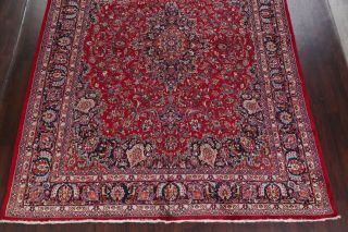 Vintage Traditional Floral RED Area Rug Hand - made Oriental Wool Carpet RED 10x13 5