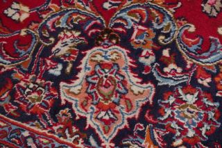Vintage Traditional Floral RED Area Rug Hand - made Oriental Wool Carpet RED 10x13 7