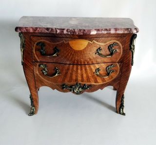 French Antique Small Scaled Marquetry Boulle –style Commode - 1820’s