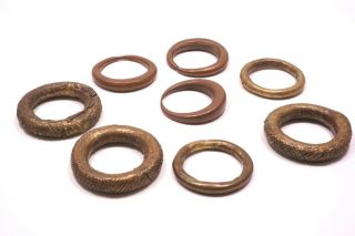 Antique Yoruba Brass Trade Rings 2