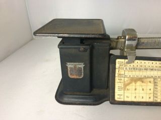 Vintage Antique Triner Scale & MFG Co Metal Postal Scale Patents Pending 3