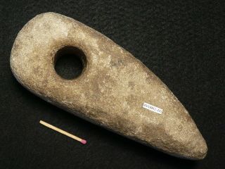 4000y.  O:huge Shaft Hole Axe Ax 174mms Danish Stone Age Neolithic Bronze Age
