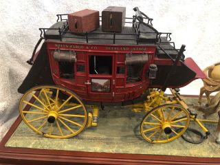 Wells Fargo Stagecoach Model with Horses - Franklin 2