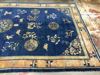 Antique Peking Chinese Rug 7x12 Stunning 19th Century Beauty c.  1880 8