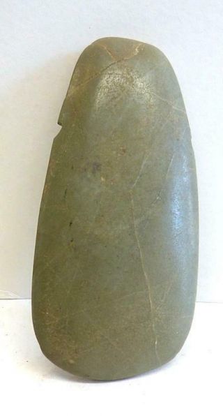 Pre - Columbian Costa Rica Nicoya Jade Ax Pendant - 51/8 " Long X 2 1/2 " Wide