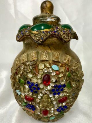 Relic Stone Bowl Phra Lp Rare Old Thai Buddha Amulet Pendant Magic Ancient 90