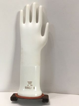 Vintage Ceramic Porcelain Hand Glove Mold Rosenthal Technik Germany