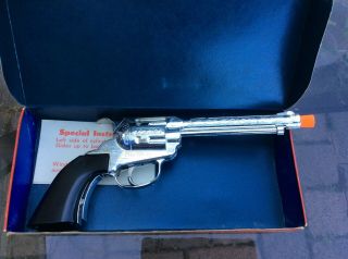 Kilgore’s Champion Fast Draw Pistol Cap Gun With Built In Timer Box