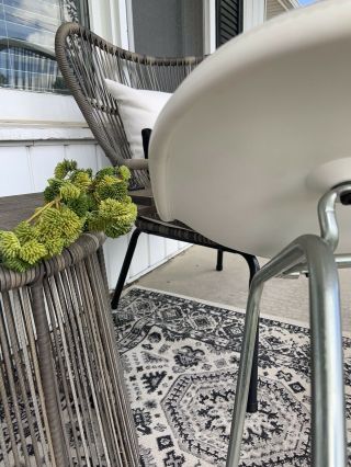 Herman Miller Side Shell Chair Performance Fabric Light Gray On White 4