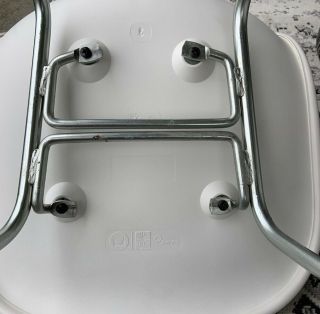 Herman Miller Side Shell Chair Performance Fabric Light Gray On White 6