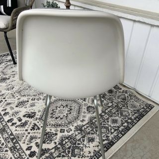 Herman Miller Side Shell Chair Performance Fabric Light Gray On White 7